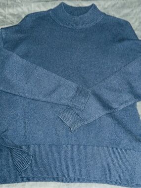 Sz M ⭐️NWT  B Young Blue Mock Neck Pullover Sweater
